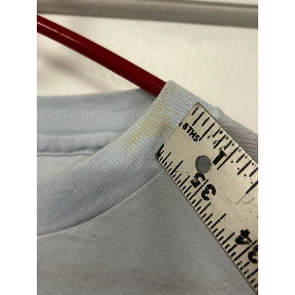 Vintage Maui Whale‎ Print Graphic T-Shirt - Men's Medium - Light Blue Hawaii - Picture 2 of 7